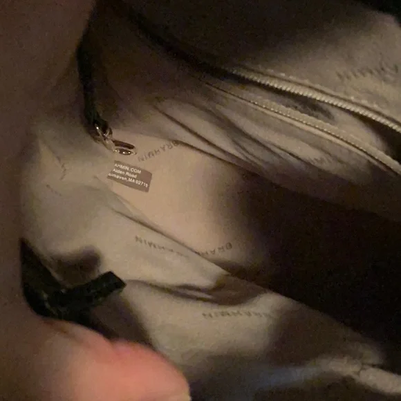 Brahmin Marvin Melbournee Black Crocodile-Embossed Backpack - Picture 9 of 12